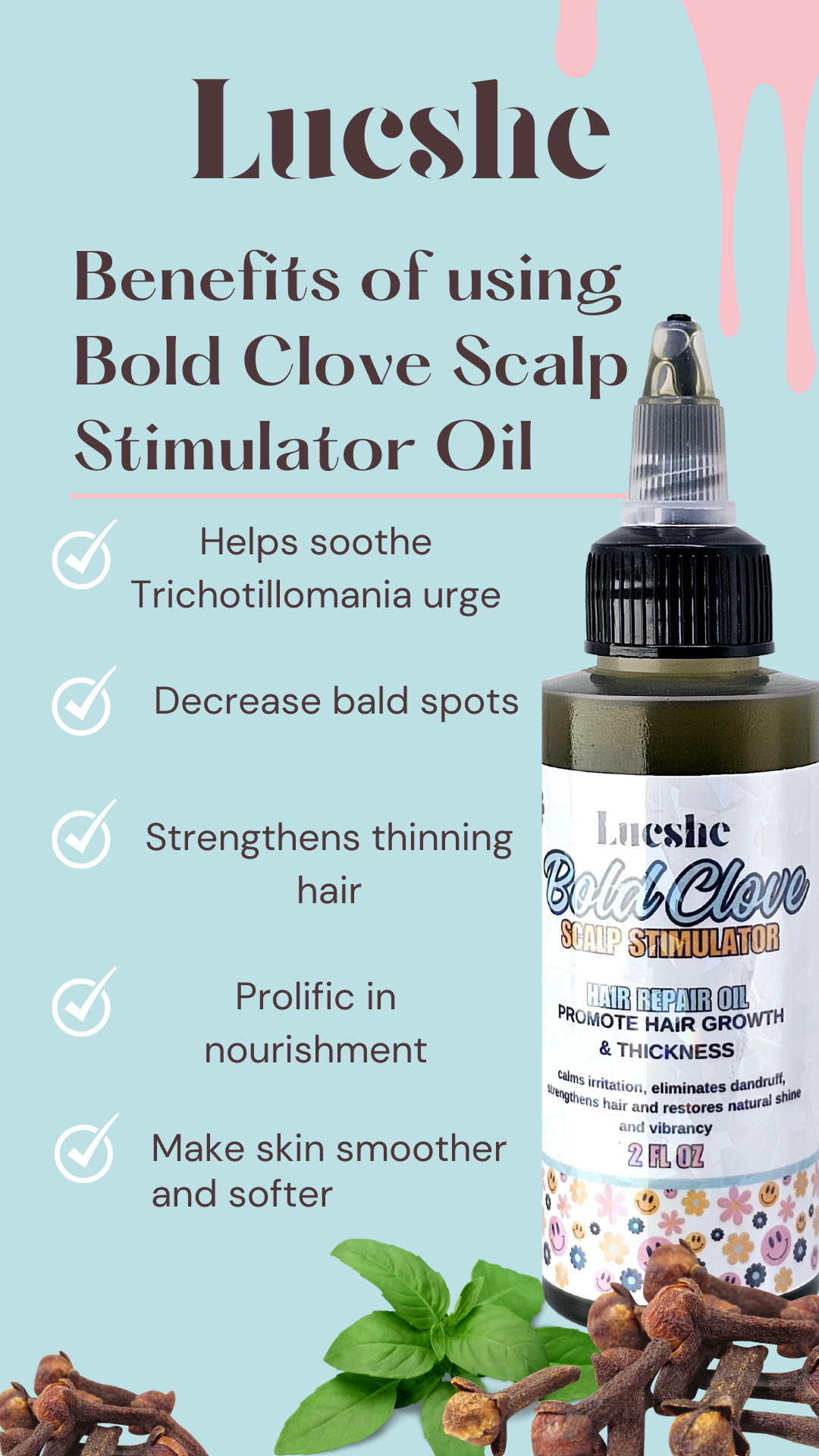 Benefits of using Bold Clove Scalp Stimulator Oil