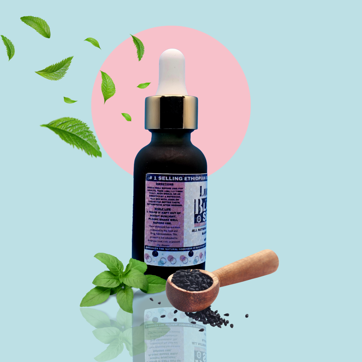 Ethiopian Black Seed Oil It may benefit skin, nail, and hair health, help reduce inflammation, and aid in weight loss*