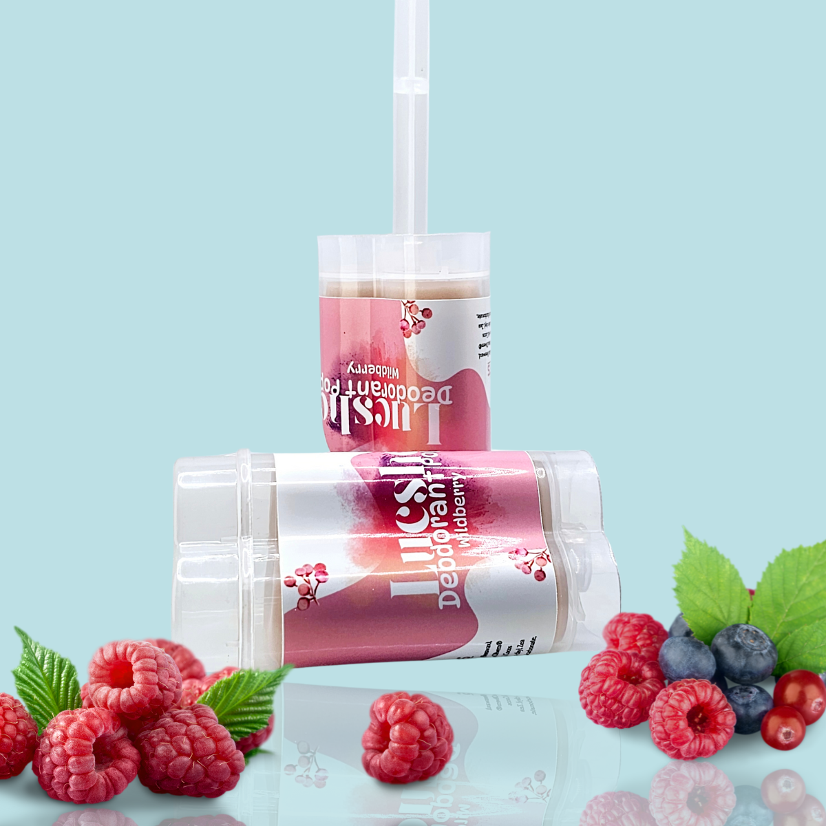 Deoderant Pops "Lucshe Deodorant Pops: Handmade with care, featuring a refreshing wild cherry scent.