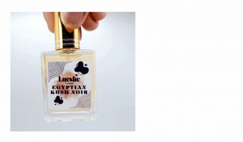 Lucshe's luxurious Egyptian Kush Noir Perfume