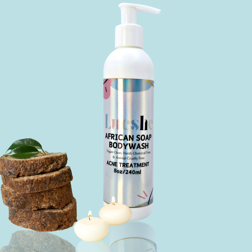 All-natural African Black Soap Body Wash