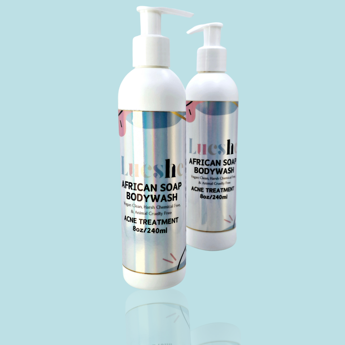 African Black Soap Bodywash1 Indulge in the rich lather and aromatic fragrance of our African Black Soap Body Wash, and let your skin revel in the nourishing benefits of all-natural ingredients.